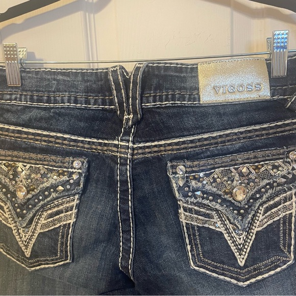 Womens Vigoss The New York Boot Cut Blue Jeans - Picture 6 of 10